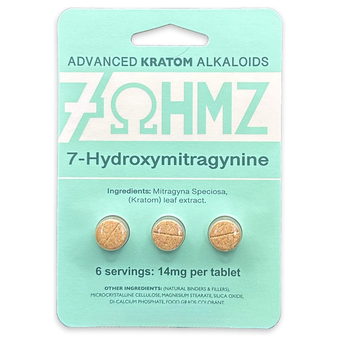 7-Hydroxymitragynine Advanced Kratom Alkaloids 14mg 3 Tablets/Pk