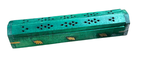 Incense Wood Coffin Box 12"