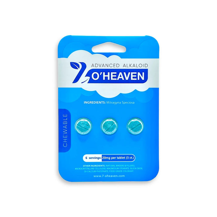 7 O'Heaven Kratom Extract Tablets 3ct 20mg