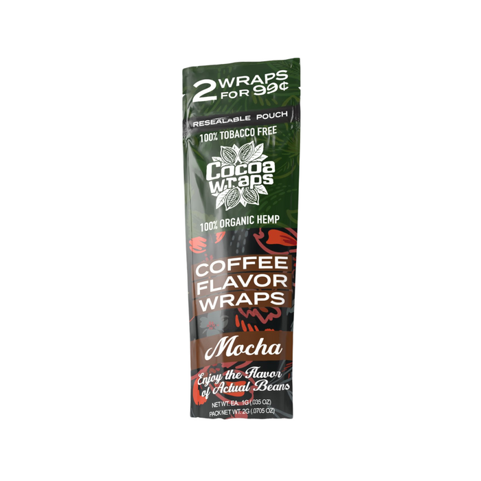 Cocoa Wraps - Coffee Flavor Organic Hemp Wraps