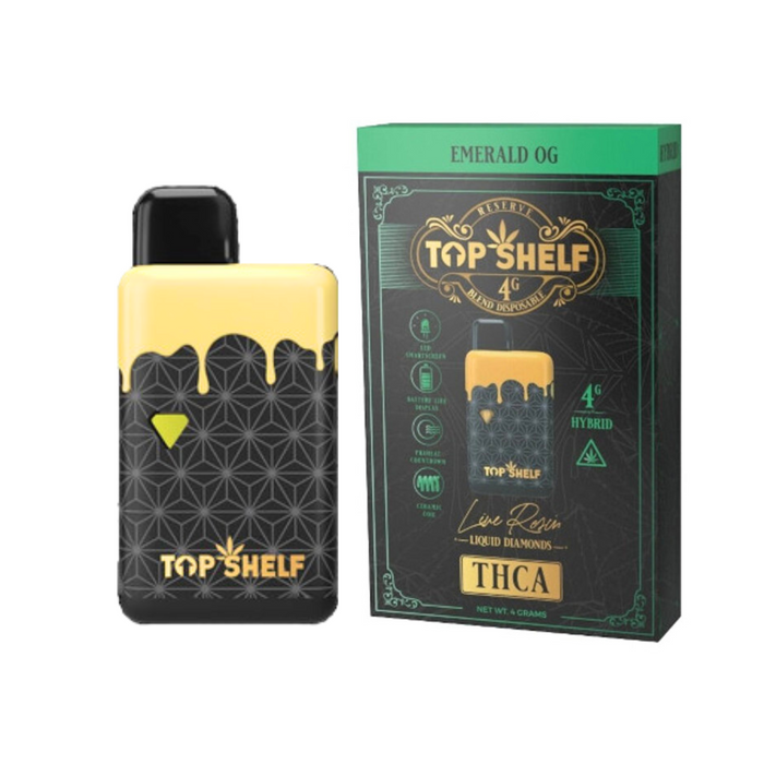 Top Shelf 4g THCA Liquid Diamond Disposable | Live Resin Vape