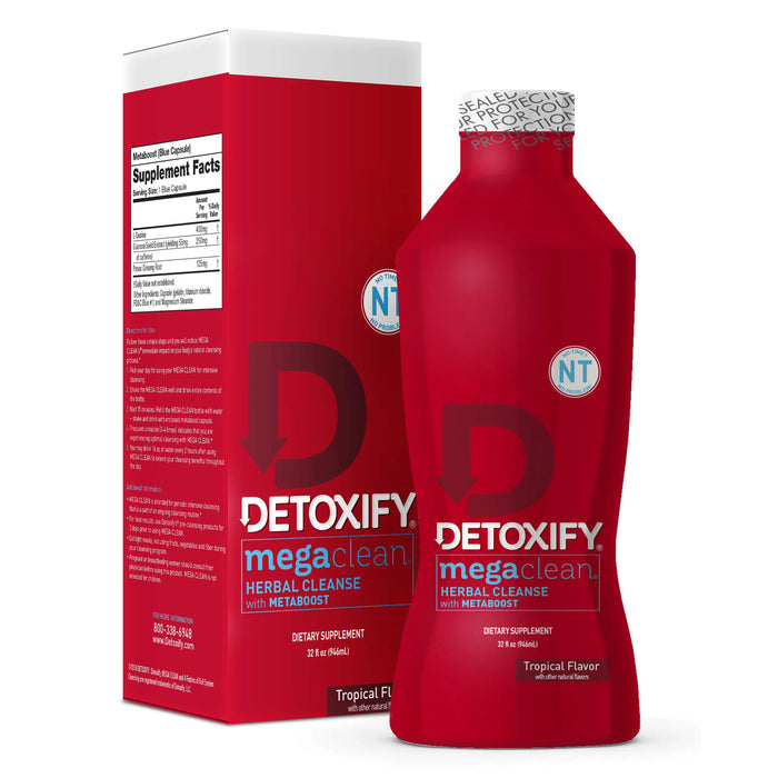 Detoxify Mega Clean NT-32oz-W/Metaboost Tropical Flavor