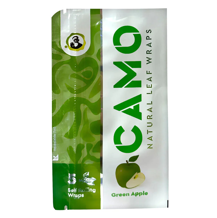 Camo Natural Leaf Wraps 5/pk 25pks/box