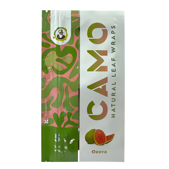 Camo Natural Leaf Wraps 5/pk 25pks/box