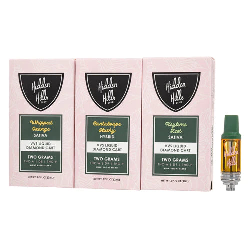 Hidden Hills Vvs Liquid Diamond Cartridge 2gm Thc A D9 Thc P — Toro Imports