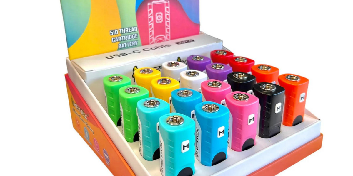 metrix vape battery Metrix Classic Battery 510 Thread Cartridge 650mAh w/ 12 Second Prehea — Toro Imports