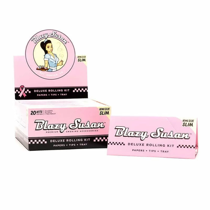 Blazy Susan Pink Deluxe Paper+Tips+Tray Kit - King Size Slim