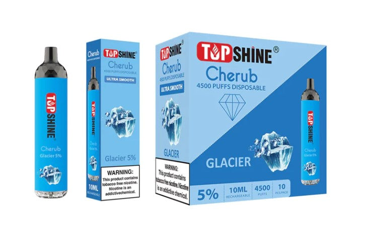 Top Shine Cherub Nicotine Disposable Device 5% Nic, 4500Puffs, 10ml (10/Pack)